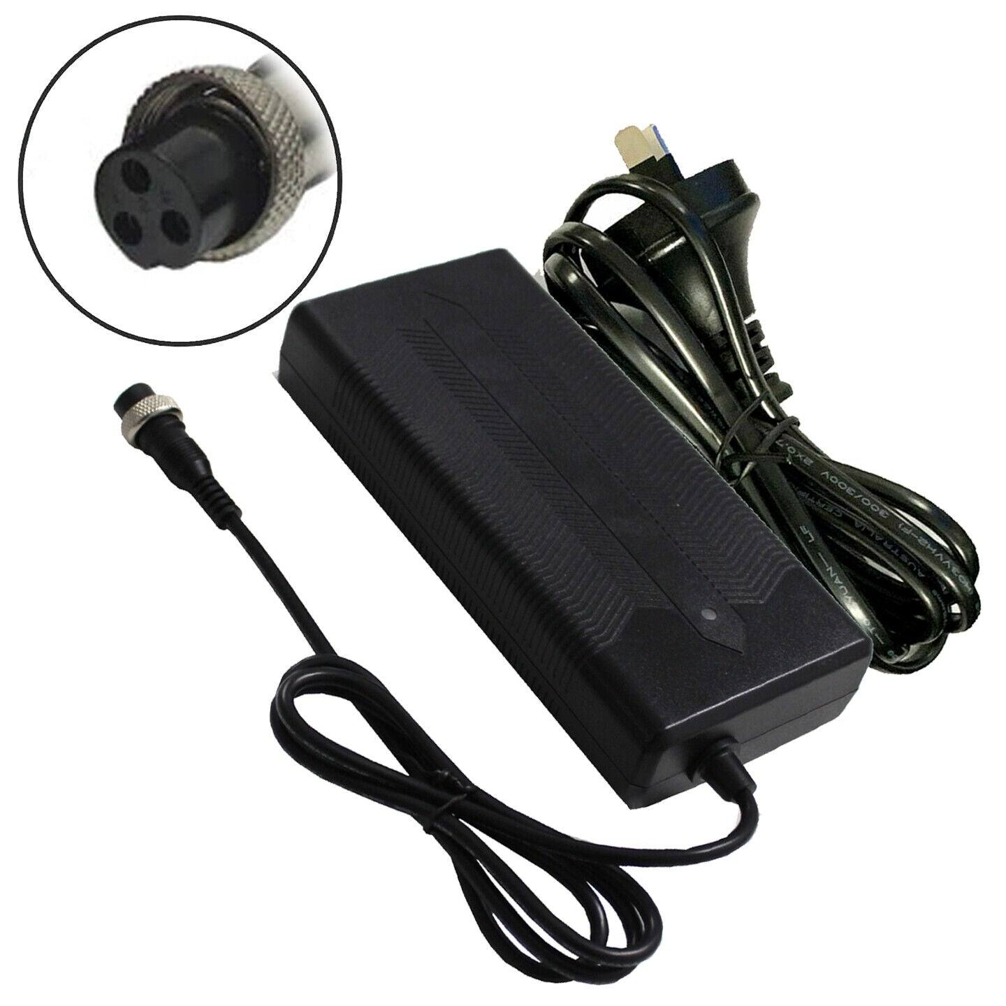 54.6V 2A Power Supply Adapter Charger for 48V Lithium Li-ion