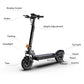 Ruitoo RT6 Electric Scooter, 800W Foldable e-scooter IPX4 Max 35-40 km Off Road