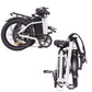 TDR 500W Fold Electric Bike 20''Bicycle Commuter E-Bike White