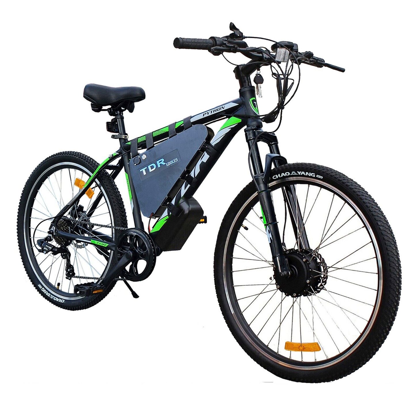 500W Front Hub TDR Mountain Electric Bike 26'' 27.5'' 29" Triangle Battery