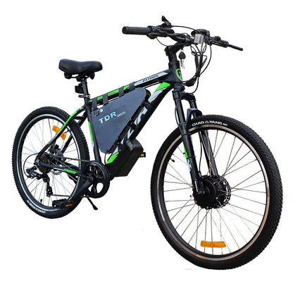 500W Front Hub TDR Mountain Electric Bike 26'' 27.5'' 29" Triangle Battery