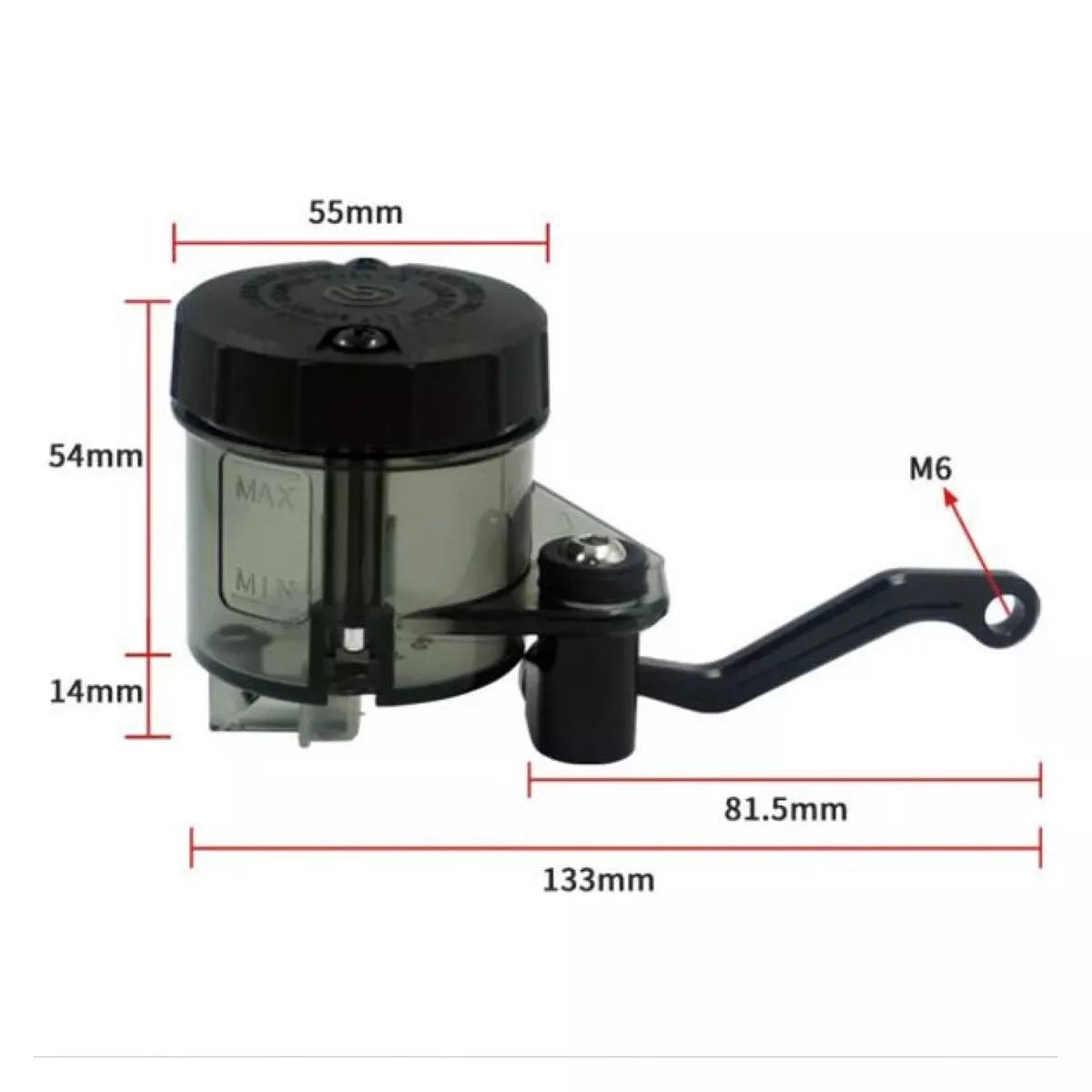 Universal Motorcycle Rear Brake Master Cylinder Oil Cup Fluid Reservoir