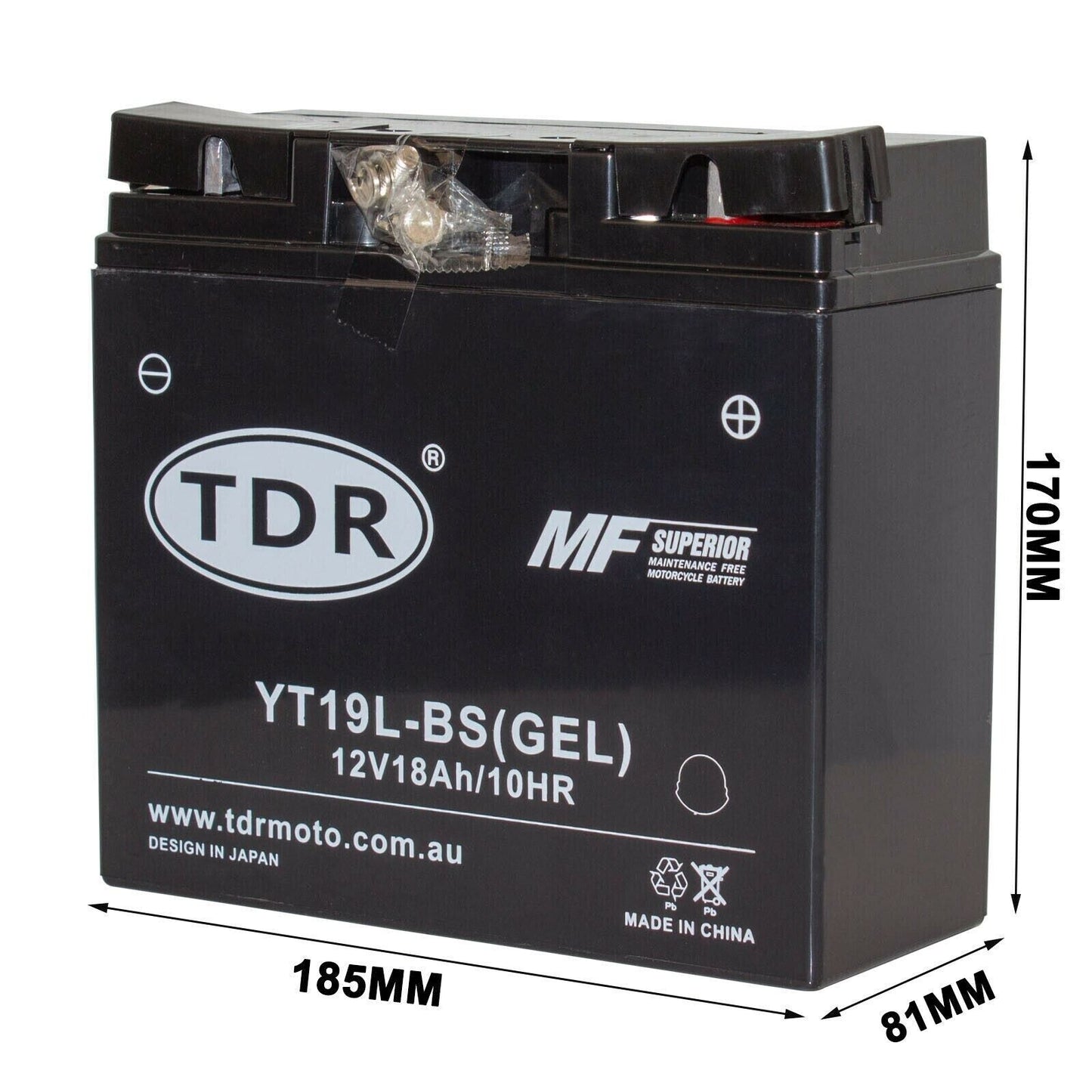 YT19BL-BS 12V 18Ah Motorcycle Battery For BMW R1150R RS RT K1100LT R1100GS R1100RS