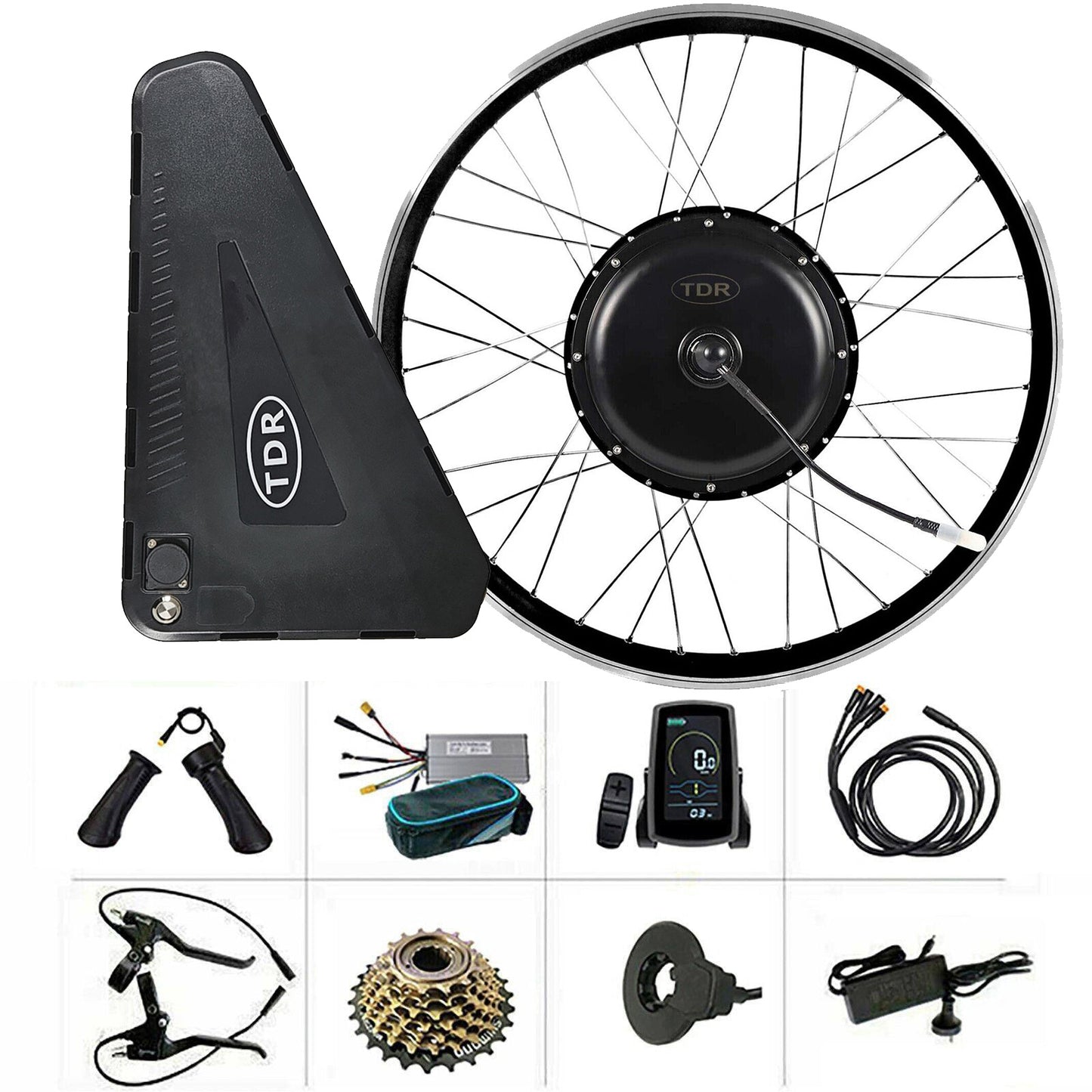 27.5 Inch 1500W Rear Ebike Electric Bicycle Conversion Kit 48v 28.8AH Battery