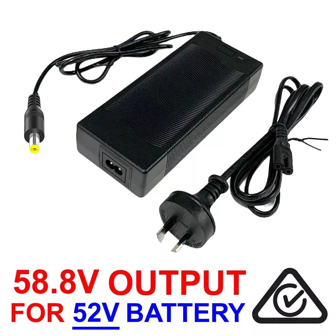 58.8V 2A Battery Charger for 52V Lithium eBike Scooter Mobility Buggy Battery DC5.5/2.1mm Port