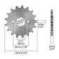 420 17T 20mm Front Sprocket