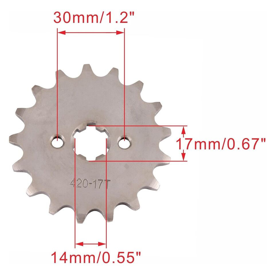 420 17T 17mm Front Sprocket