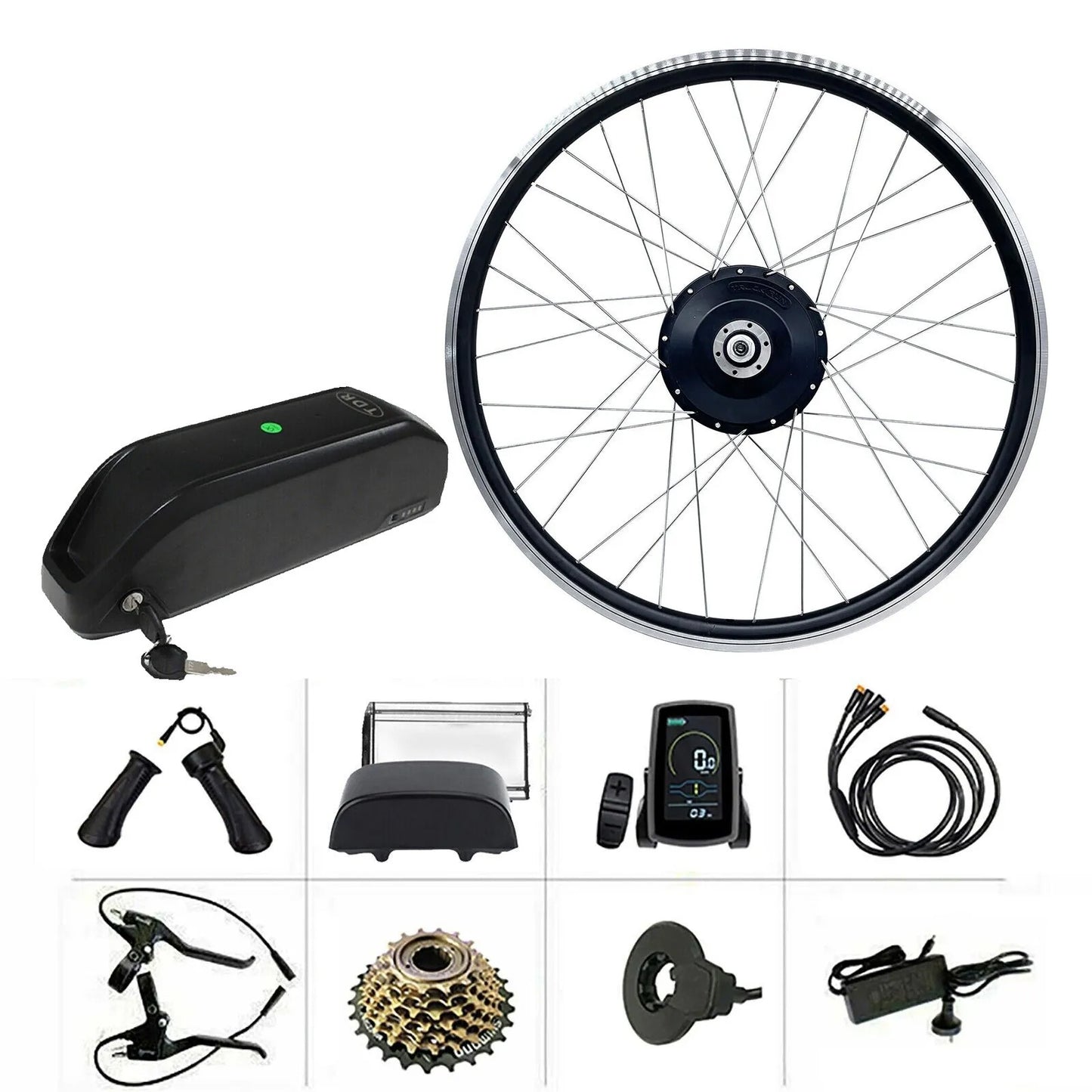 750W 26" Rear Hub 48V 13Ah Battery Electric Bike Conversion Kit