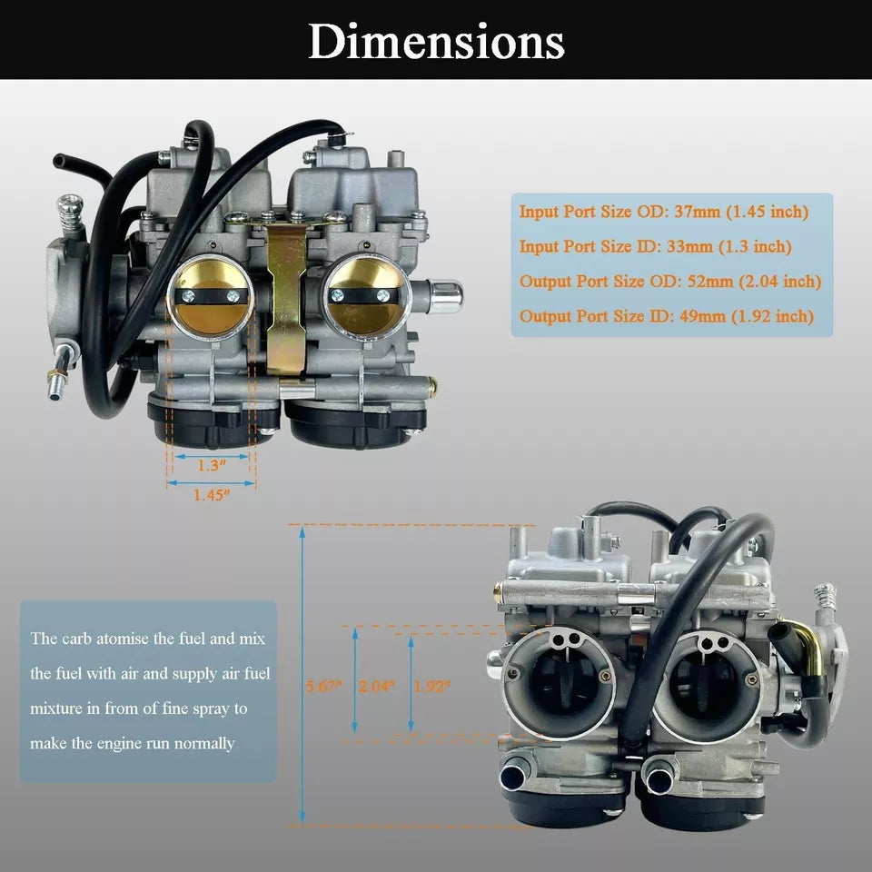 For Yamaha Raptor 660 Carburetor 660R YFM660 YFM 660 660R CARB 2001 - 2005 01-05" make it case sensitive