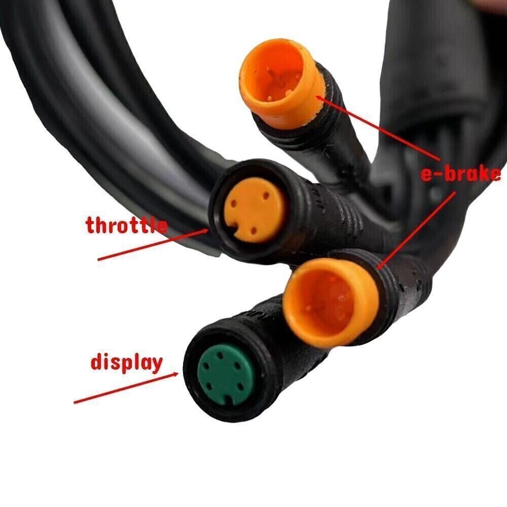 USB-Type C 1 to 4 Main Cable Waterproof Cable for Electric Bike E-Bike