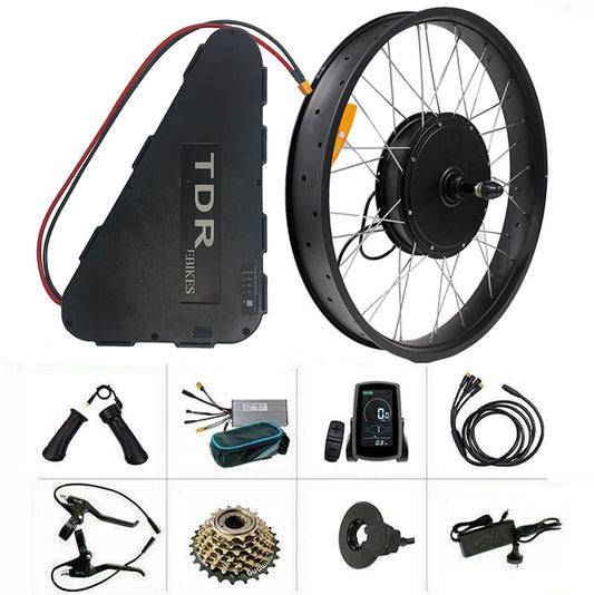 Electric Bike Rear Conversion Kit 1500W 26" 20Ah FAT TYRE Battery Bicycle EBike