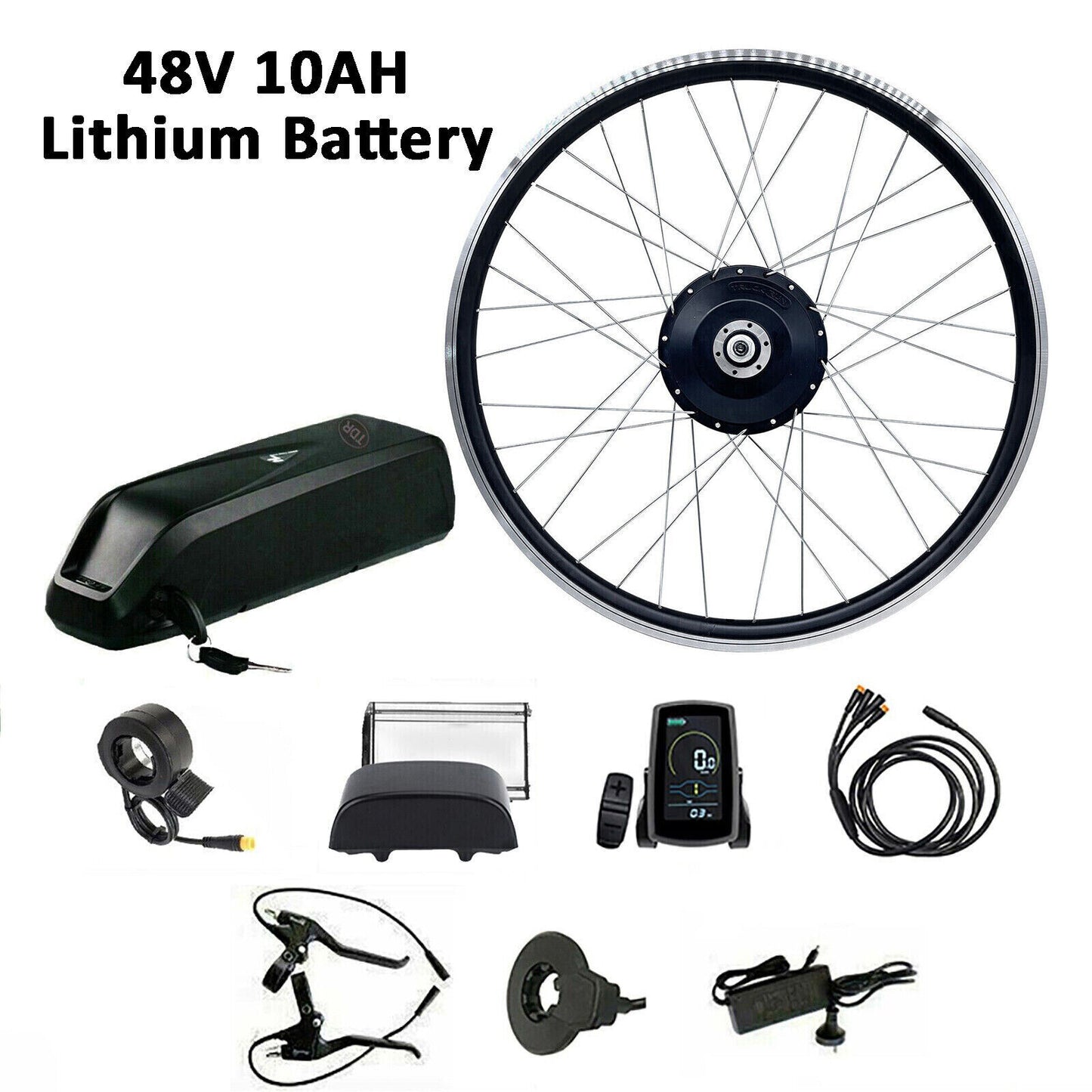 28"/29''/700C 48V 500W Front Wheel Hub Motor Conversion Electric Bike Bicycle Kit
