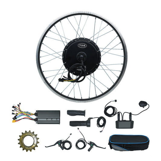 72V 3000W 700C/28''/29'' Rear Hub Electric Bike Conversion Kit Max 90km/h (No Battery)