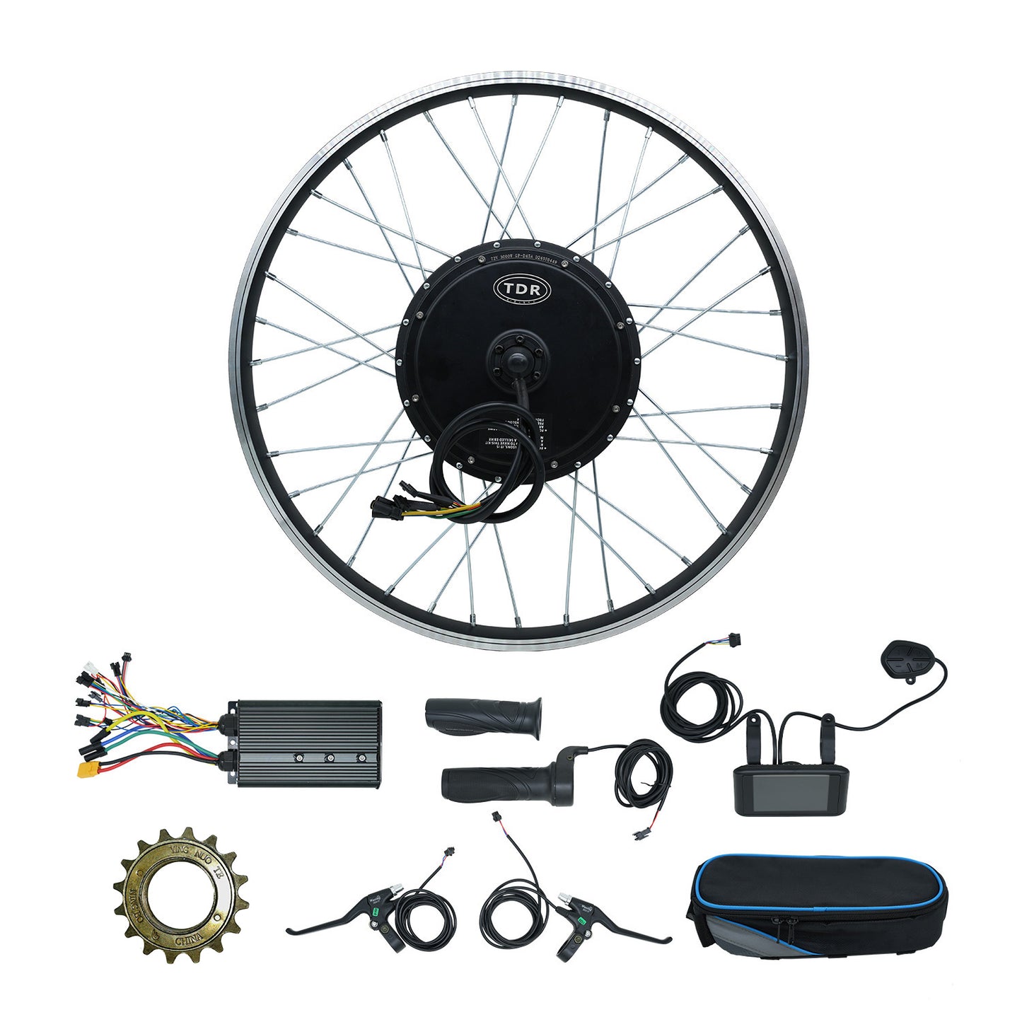 72V 3000W 26'' Rear Hub Electric Bike Conversion Kit Max 90km/h (No Battery)