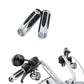 Chrome Custom Motorcycle 1'' Hand Grips Handle Bar End For Harley Honda Yamaha