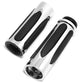 Chrome Custom Motorcycle 1'' Hand Grips Handle Bar End For Harley Honda Yamaha