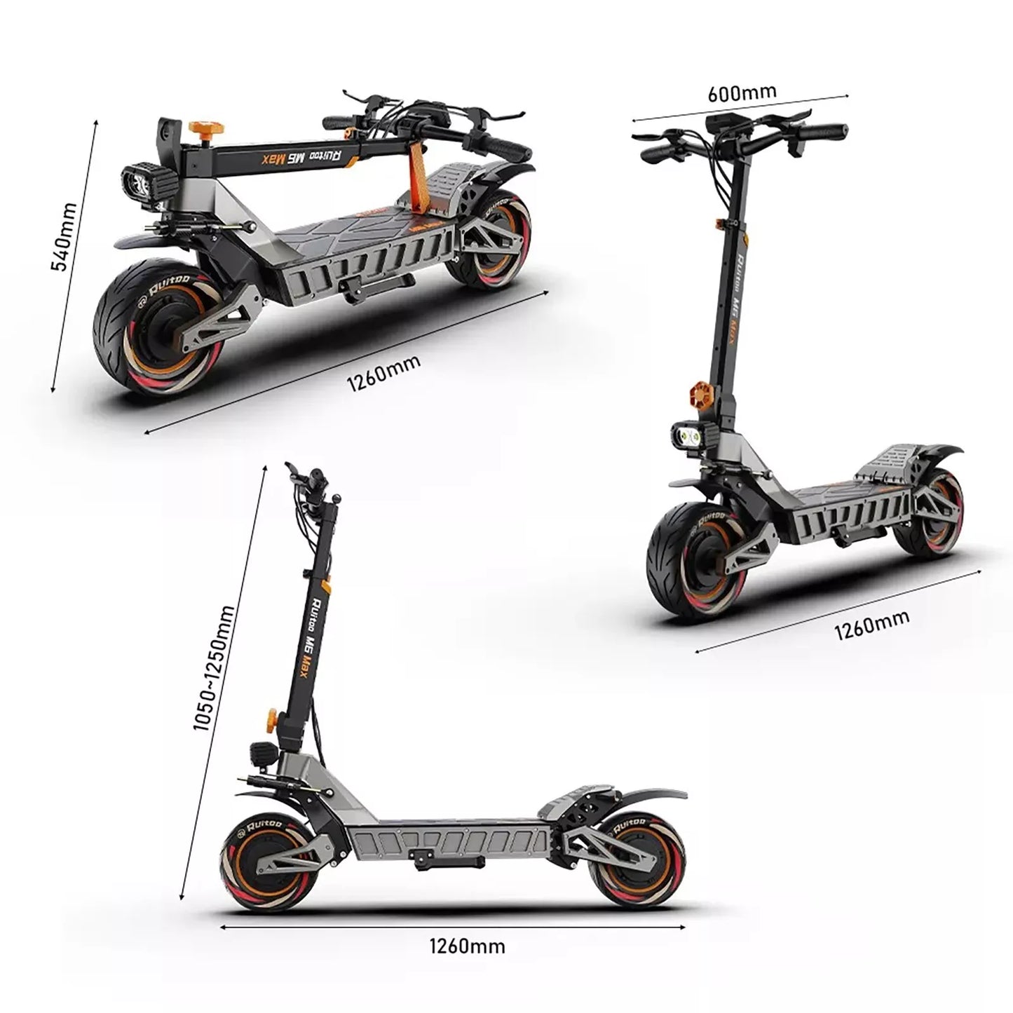 3000W M6 Max Electric Scooter 70 - 79KM/h Portable Foldable eBike dual 1500W Motor Off Road