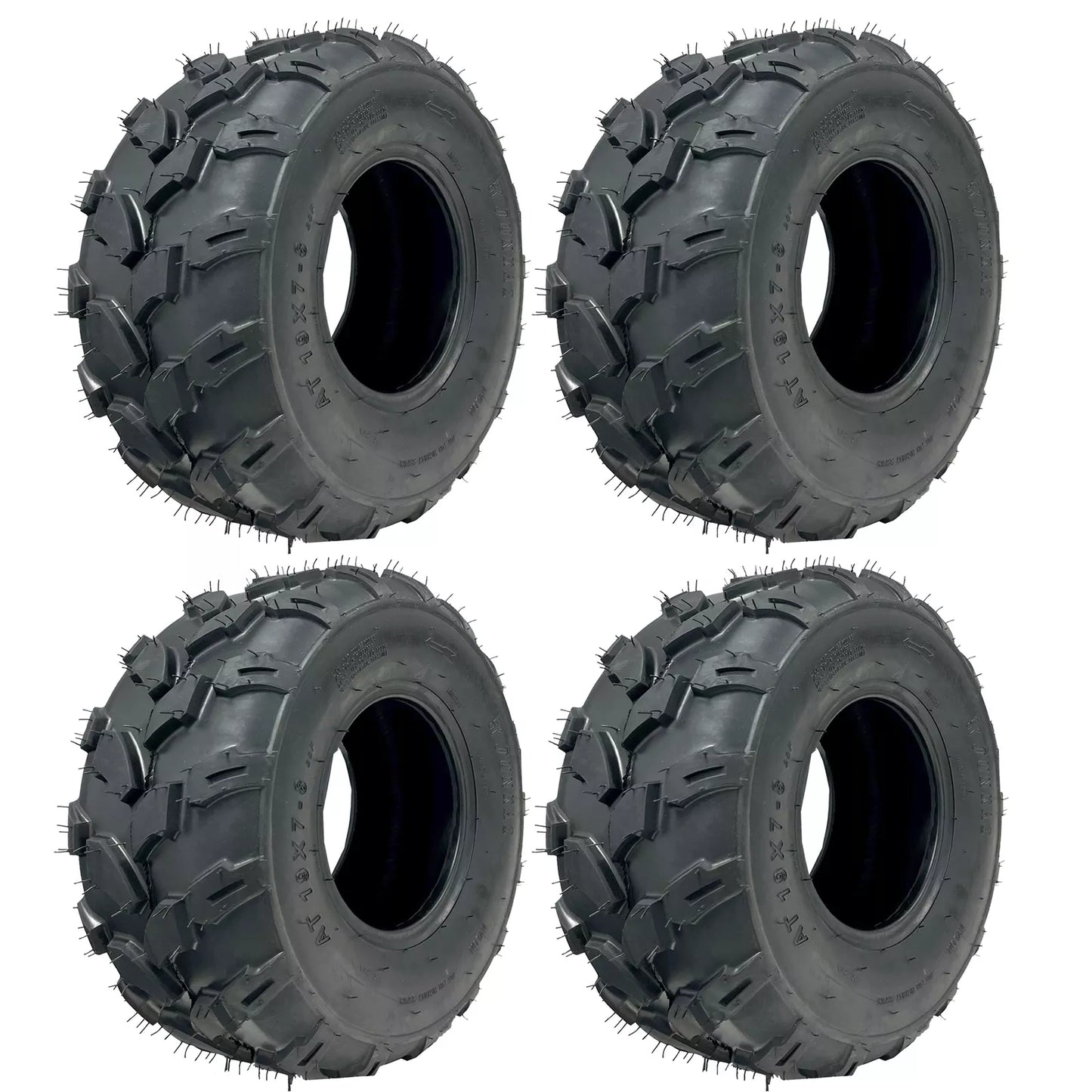 4pcs 19x7-8" 4PR Tyre For ATV Quad Buggy Ride On Mowers 125cc 150cc 200cc 250cc