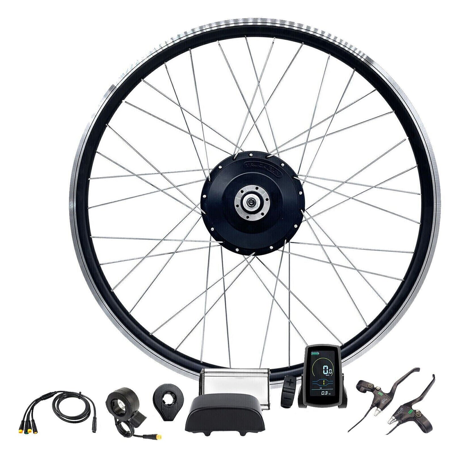 27.5" 48V 500W Front Wheel Hub Motor Conversion Electric Bike Bicycle Kit Triangle Battery