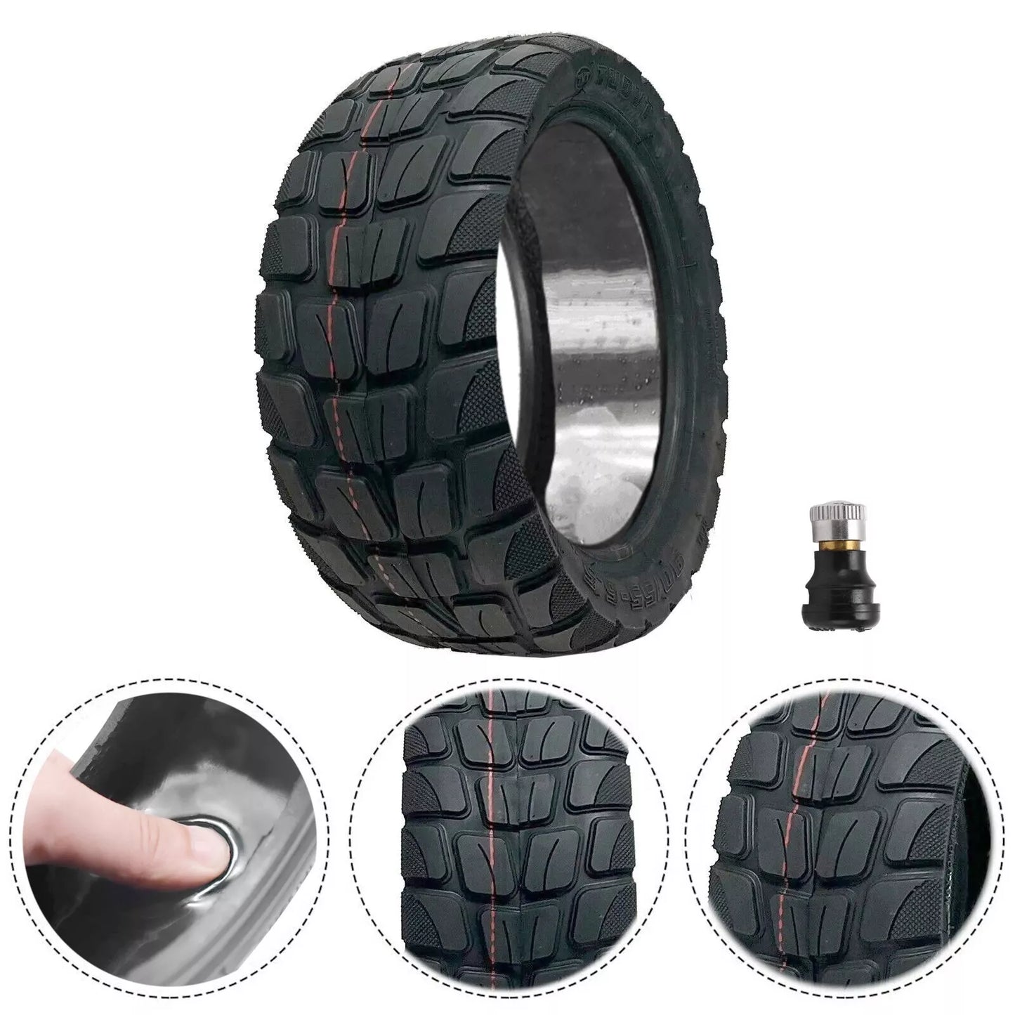 Self Repair 90/55-6.5 Electric Scooter Tubeless Tyre for 6.5" Dragon & Cyclone 10"