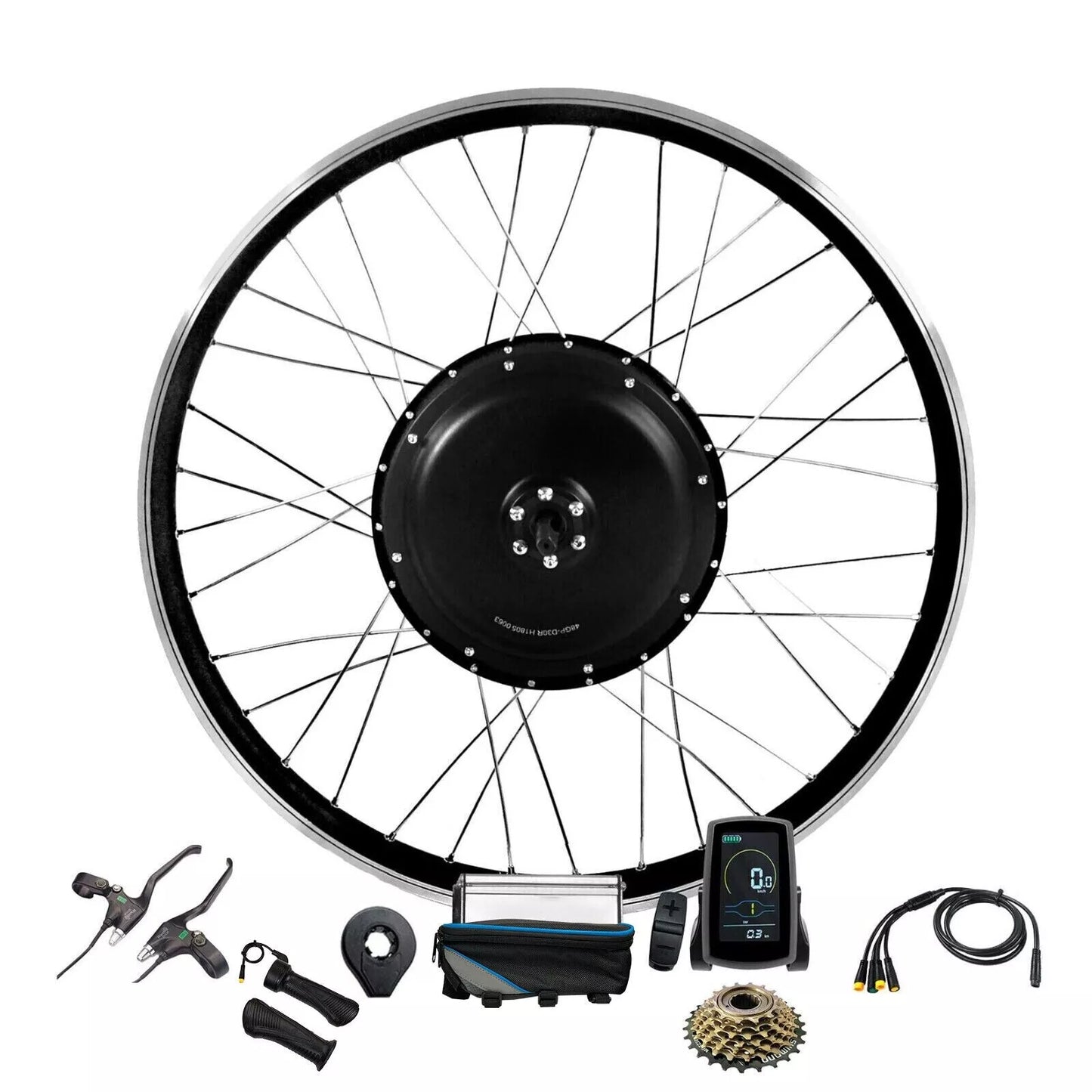 2000W 26'' EBike Bicycle Conversion Kit 52V without Battery