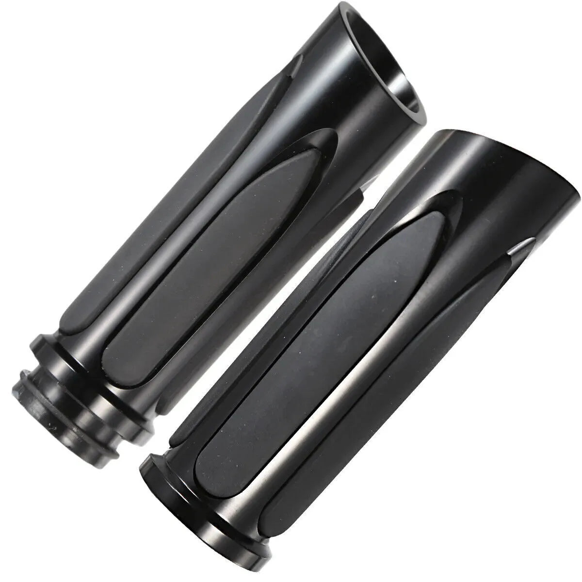 Motorcycle 1" Black Rubber Handlebar Hand Grips for Harley Sportster XL 883 1200