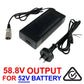 58.8V 2A Battery Charger for 52V Lithium eBike Scooter Mobility Buggy Battery 3Pin XLR