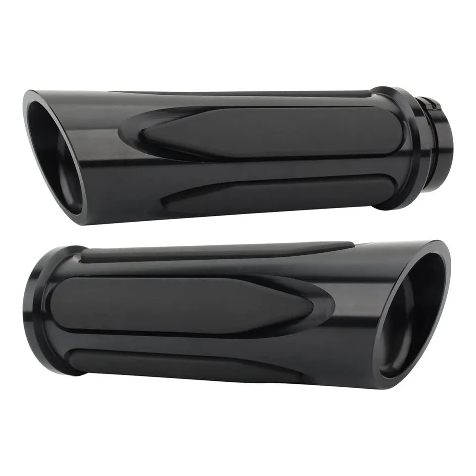 Motorcycle 1" Black Rubber Handlebar Hand Grips for Harley Sportster XL 883 1200