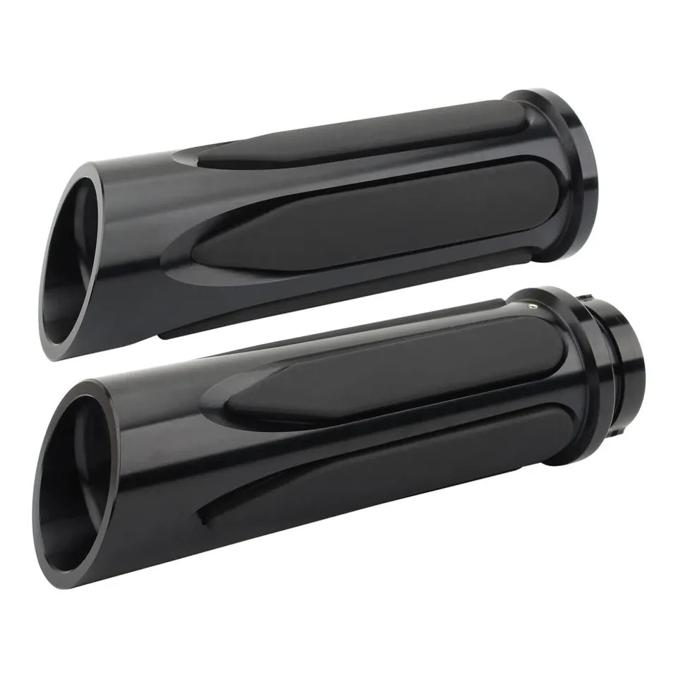 Motorcycle 1" Black Rubber Handlebar Hand Grips for Harley Sportster XL 883 1200