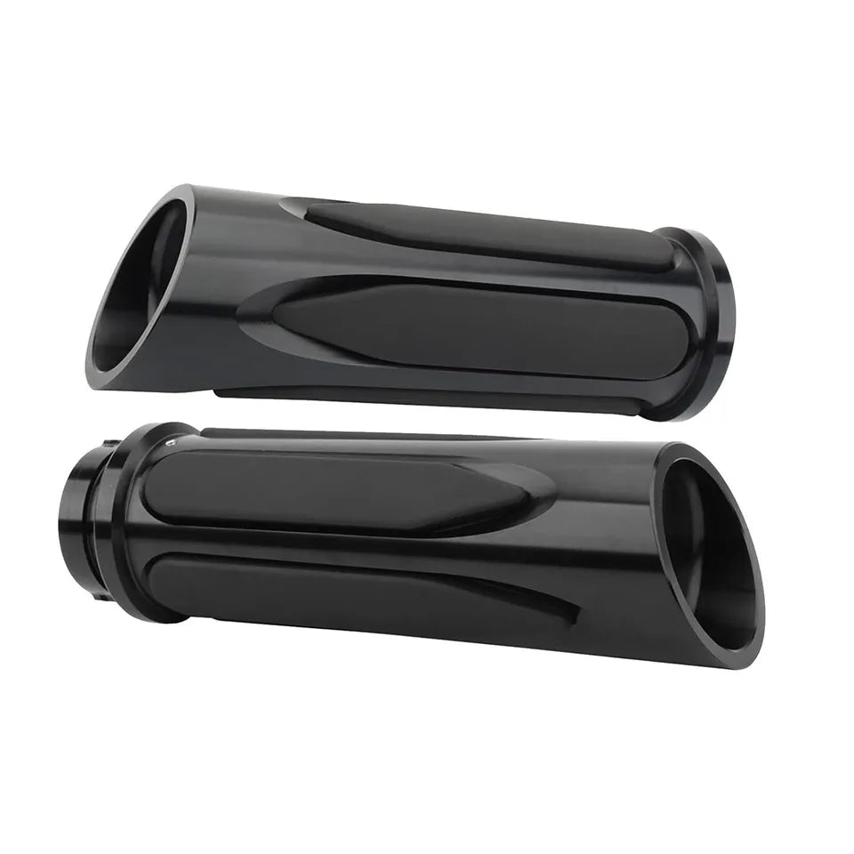 Motorcycle 1" Black Rubber Handlebar Hand Grips for Harley Sportster XL 883 1200