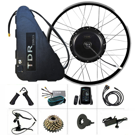 28'' 29'' 700C Inch 1500W Rear Ebike Electric Bicycle Conversion Kit 48v 28.8AH Battery