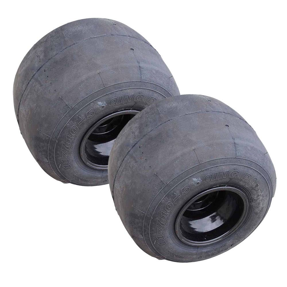 2pcs 11x7.10-5" Rear Wheel For Go Kart Drift Trike Racing Buggy - TDRMOTO