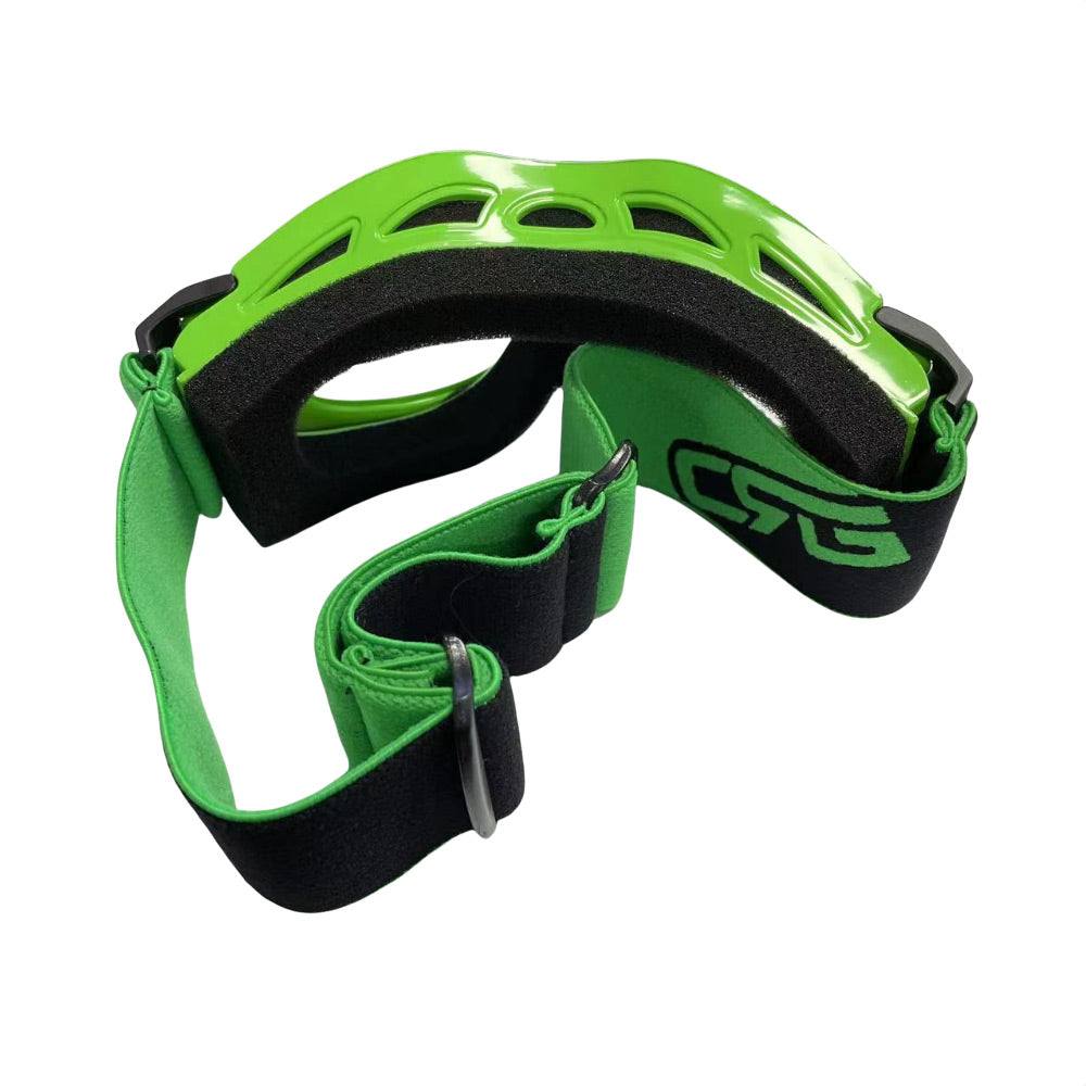 Kids Green Goggles Eye Protection Clear Lens For Outdoor Motor Sports Cycling Skateboarding - TDRMOTO