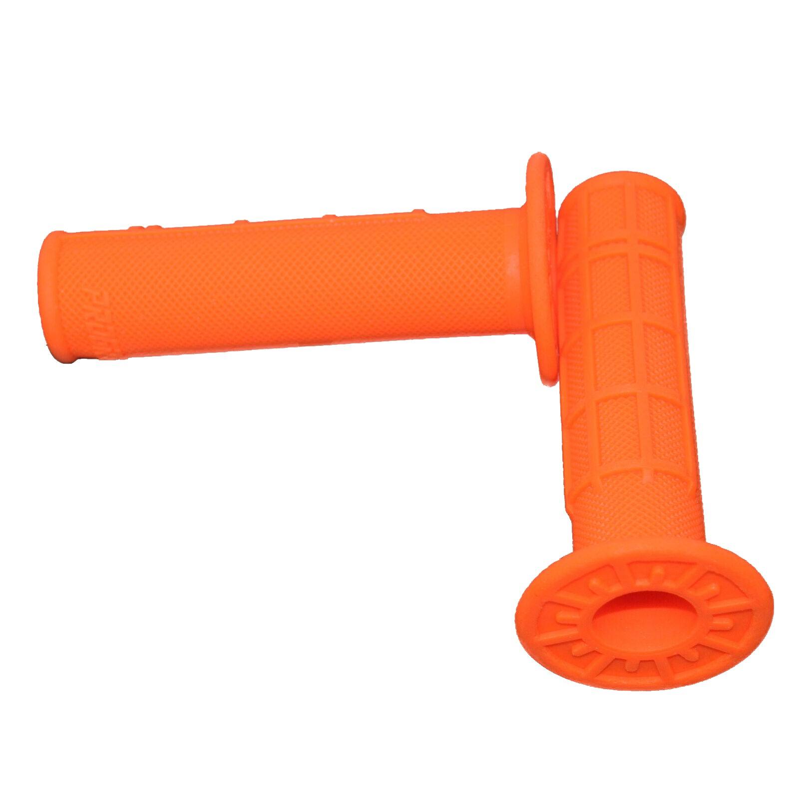 Orange bicycle online grips