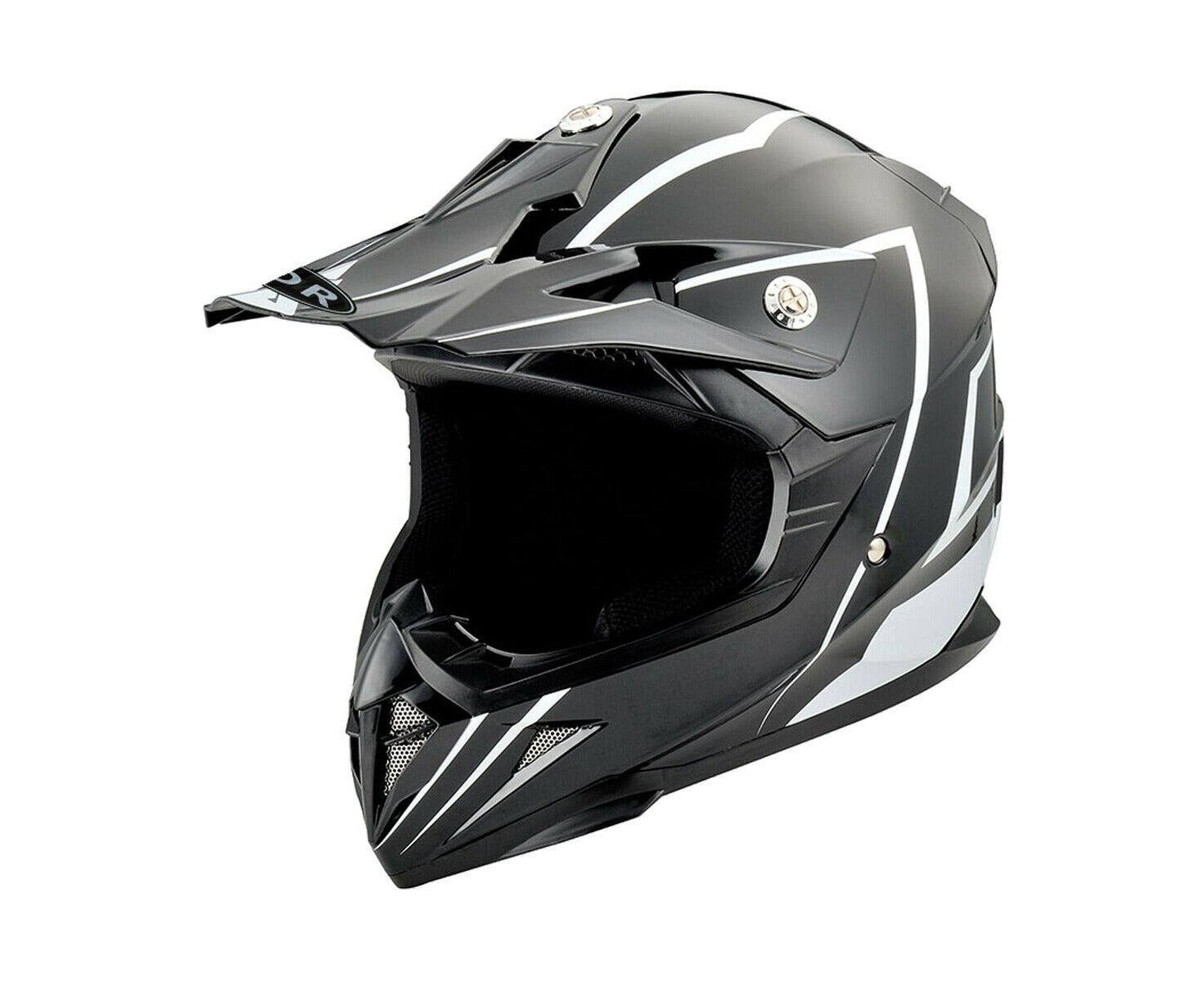 Black Motorcycle Helmet for Kids/Youth/Boy/Girl/Children – TDRMOTO