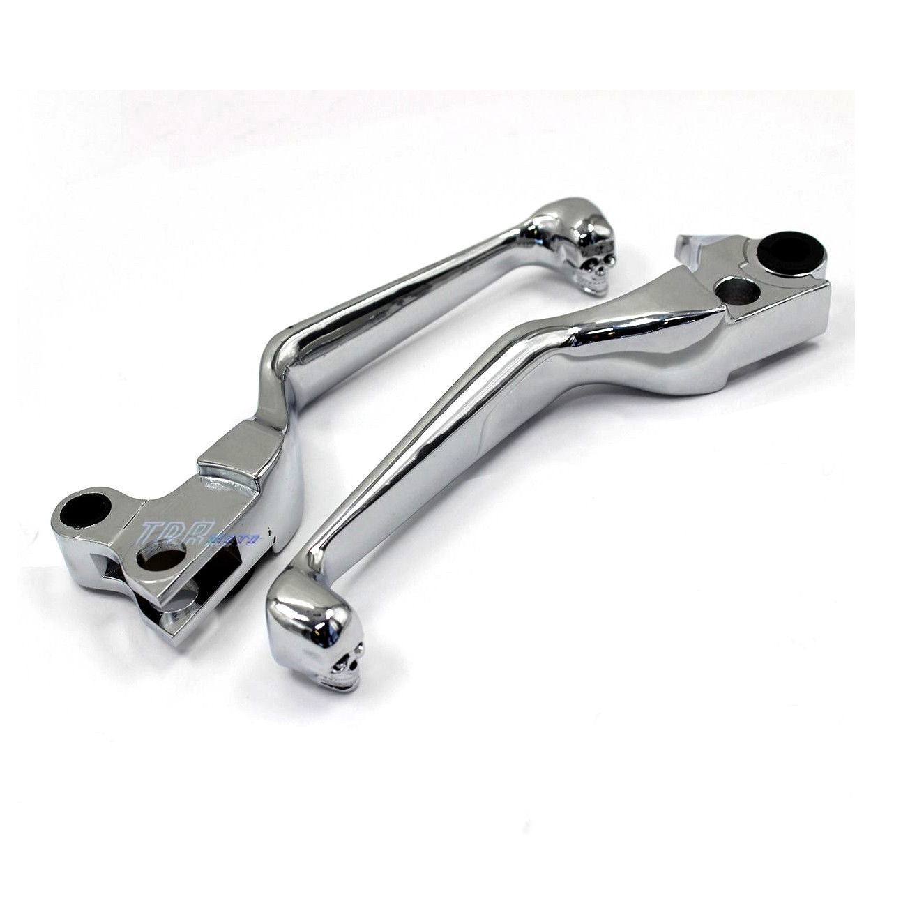 Clutch Brake Chrome Lever Levers for Harley Davidson Softail