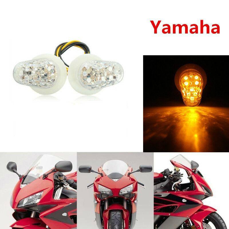 LED turning Signal Indicator CLEAR Yamaha YZF R6 06-10 YZF R1 98-10 FZ6R 04-13 - TDRMOTO