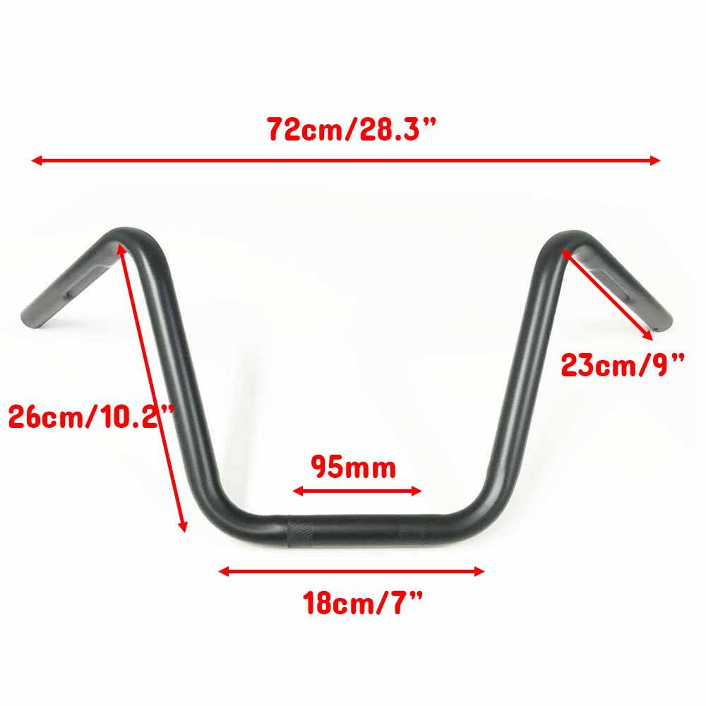 12 Inch Motorcycle Handlebars  Shop Ape Hangers, Z Bars & More