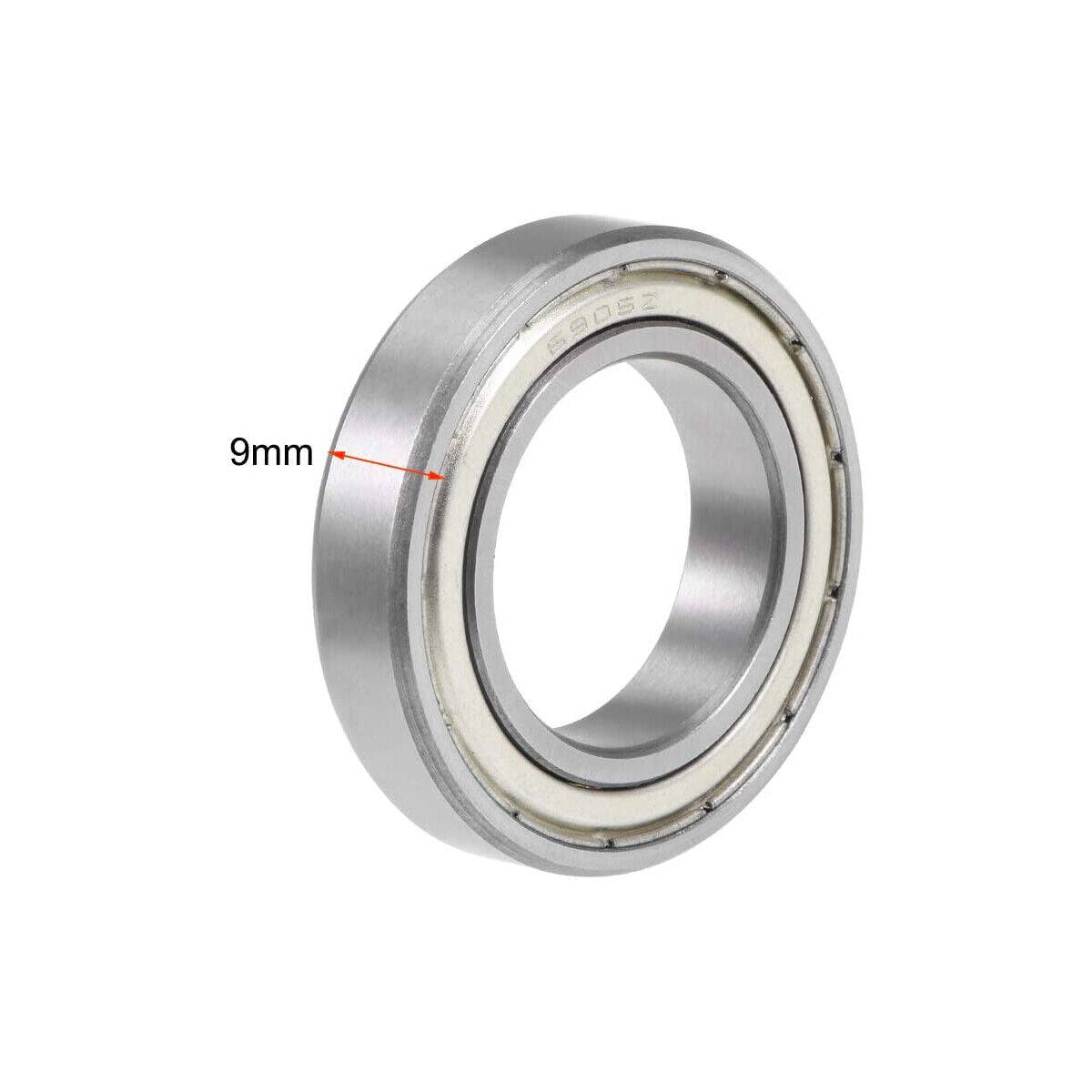 6905Z Bearing Steel Metal Deep Groove Ball Bearings Sealed 42mm x 25mm x 9mm - TDRMOTO