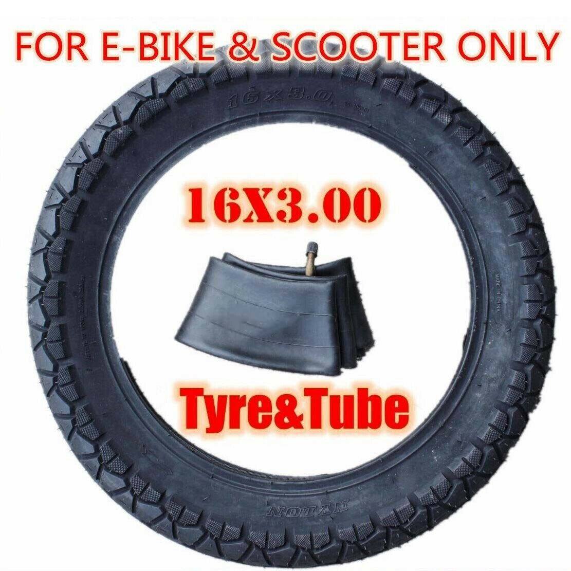 2pcs 16x3.00 Tyres & Tubes For eBike Electric Bike Scooter - TDRMOTO