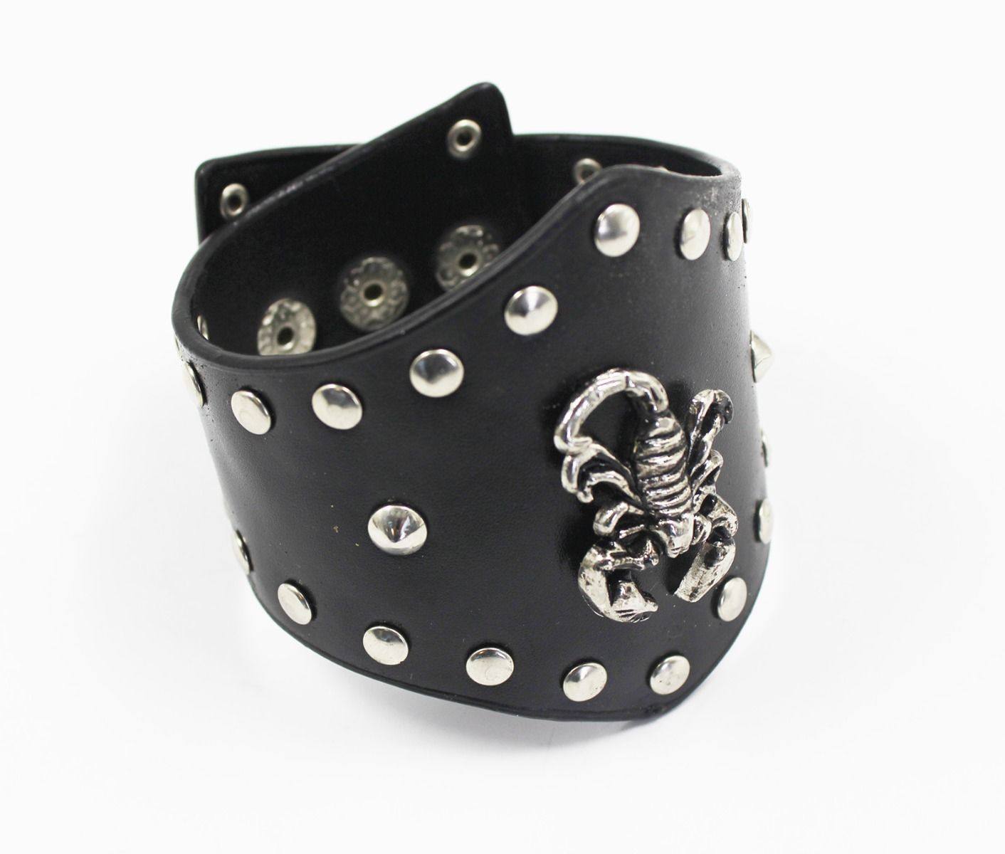Black Braided Leather Stainless Steel Scorpion Bracelet – My Passion for  Jewelry