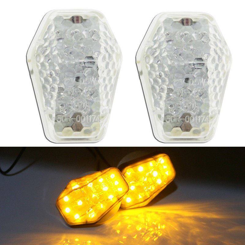 2X Flush Mount LED Turn Signal Light Indicators Blinker For Suzuki Motorcycle - TDRMOTO