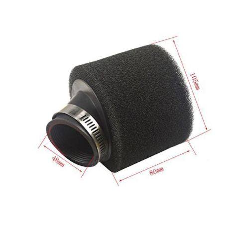 Black 48mm Bent Angled Foam Air Filter Pod 150cc PIT Quad Dirt Bike ATV Buggy - TDRMOTO